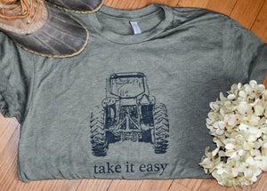 Take It Easy Tractor Tee